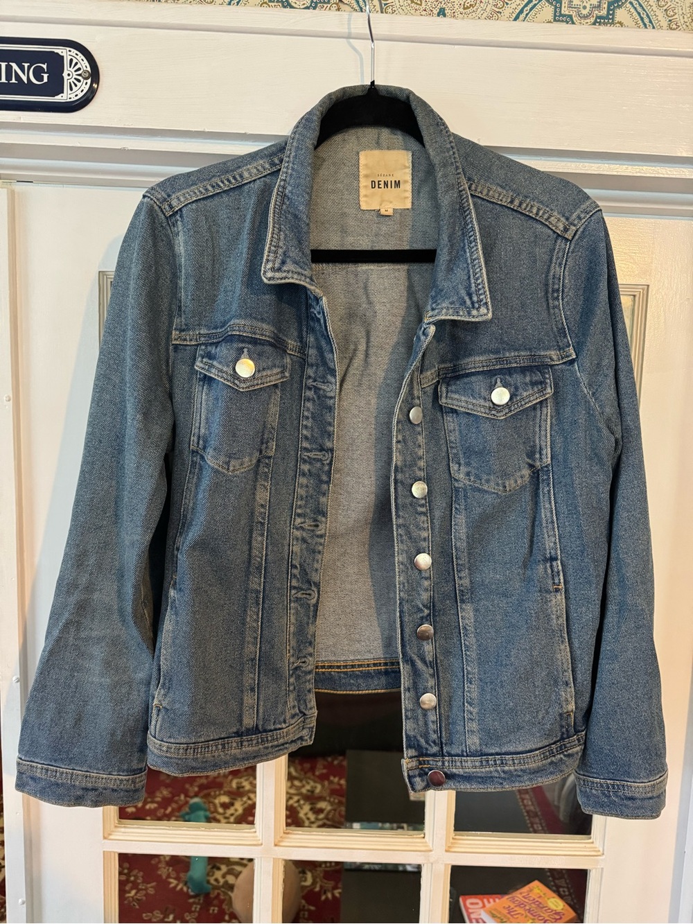 Sezane Classic Jean Jacket Size Medium